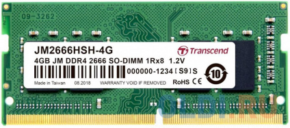      Transcend JM2666HSH-4G SO-DIMM 4Gb DDR4 2666 MHz JM2666HSH-4G  