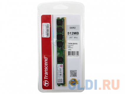      Transcend TS64MLQ64V6J DIMM 512  DDR2 667 MHz TS64MLQ64V6J  