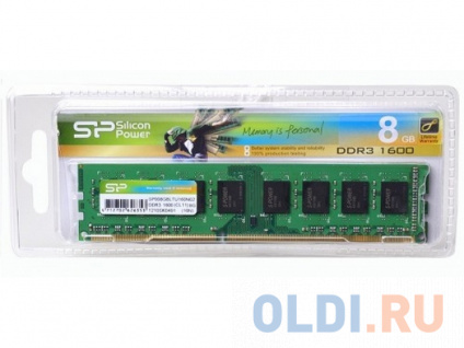      Silicon Power SP008GBLTU160N02 DIMM 8Gb DDR3 1600 MHz SP008GBLTU160N02   