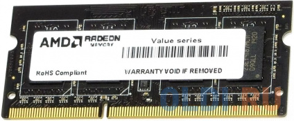      AMD R3 Value Series Black SO-DIMM 8Gb DDR3 1333 MHz R338G1339S2S-U  