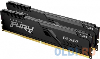      Kingston FURY Beast Black DIMM 8Gb DDR4 3200 MHz KF432C16BBK2/8  