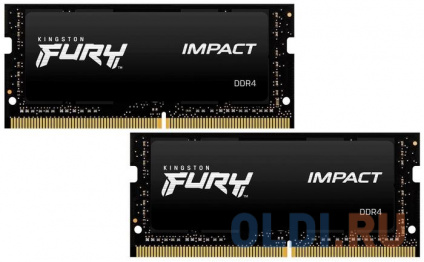      Kingston FURY Impact SO-DIMM 16Gb DDR4 3200 MHz KF432S20IBK2/16   