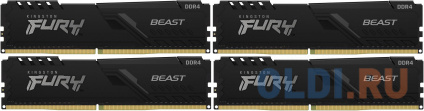      Kingston Fury Beast DIMM 32Gb DDR4 3200 MHz KF432C16BBK4/32  