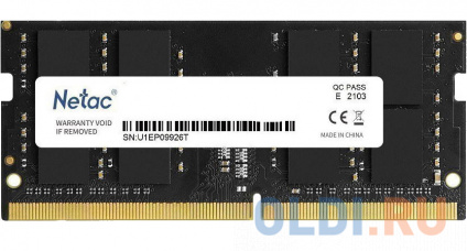      Netac Basic SO-DIMM 16Gb DDR4 2666 MHz NTBSD4N26SP-16  