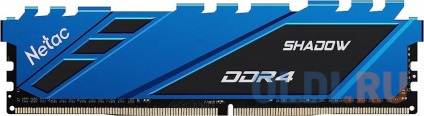    DDR 4 DIMM 8Gb PC25600, 3200Mhz, Netac Shadow NTSDD4P32SP-08B C16 Blue,    