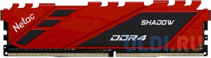    DDR 4 DIMM 8Gb PC28800, 3600Mhz, Netac Shadow NTSDD4P36SP-08R C18 Red,    