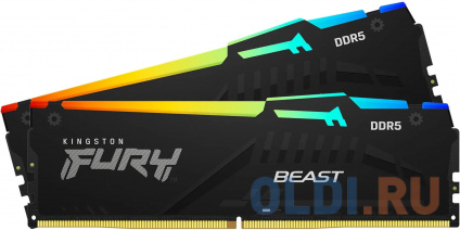      Kingston FURY Beast RGB DIMM 64Gb DDR5 5200 MHz KF552C40BBAK2-64  