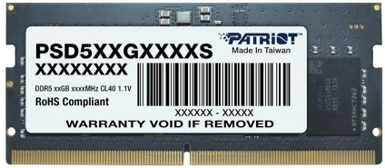      Patriot Signature Line SO-DIMM 32Gb DDR5 4800 MHz PSD532G48002S  --