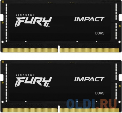      Kingston Fury Impact SO-DIMM 32Gb DDR5 4800 MHz KF548S38IBK2-32  