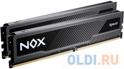      Apacer NOX Black Gaming Memory DIMM 16Gb DDR4 3600 MHz AH4U16G36C25YMBAA-2  -