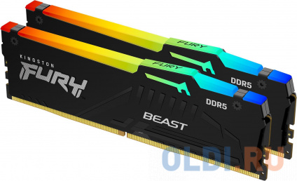      Kingston FURY Beast RGB DIMM 32Gb DDR5 5200 MHz KF552C40BBAK2-32  