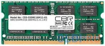      CBR CD3-SS08G16M11-01 SO-DIMM 8Gb DDR3 1600 MHz CD3-SS08G16M11-01  