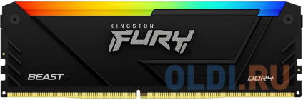      Kingston Fury Beast RGB DIMM 8Gb DDR4 3733 MHz KF437C19BB2A/8  