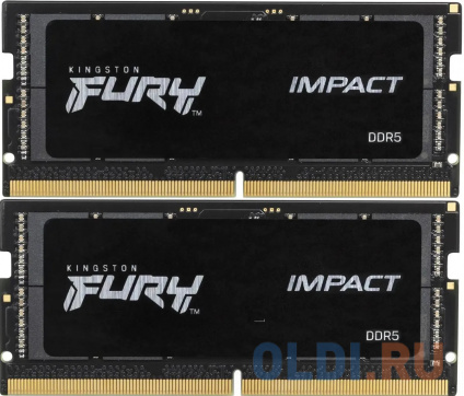      Kingston Fury Impact SO-DIMM 32Gb DDR5 5600 MHz KF556S40IBK2-32  