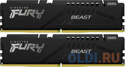      Kingston Fury Beast Black DIMM 64Gb DDR5 6000 MHz KF560C36BBEK2-64  