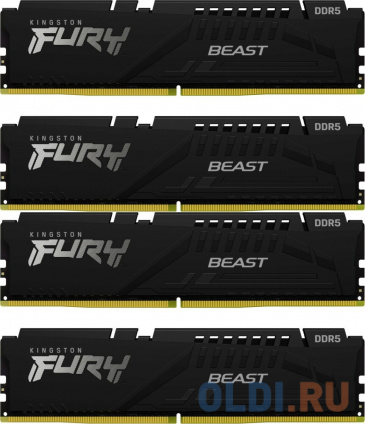      Kingston Fury Beast DIMM 64Gb DDR5 6000 MHz KF560C40BBK4-64  -