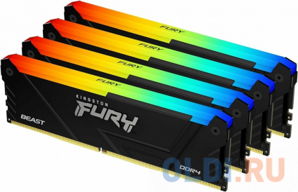      Kingston Fury Beast Black RGB DIMM 64Gb DDR4 3600 MHz KF436C18BB2AK4/64  