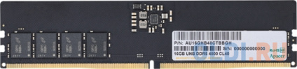      Apacer AU32GHB48CTBBGH DIMM 32Gb DDR5 4800 MHz AU32GHB48CTBBGH  