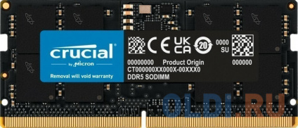 ���� ������������ ������ ��� �������� Crucial CT16G56C46S5 SO-DIMM 16Gb DDR5 5600 MHz CT16G56C46S5� � �������-��-����