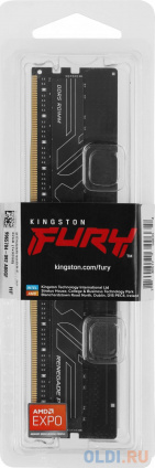    Kingston 32GB DDR5 6000 FURY Renegade Pro RDIMM Black EXPO ECC Registered DIMM (Single Module) 1RX4 32-38-38 1.35V 288-pin 16Gbit  