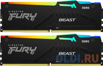      Kingston Fury Beast RGB DIMM 32Gb DDR5 6000 MHz KF560C36BBE2AK2-32  