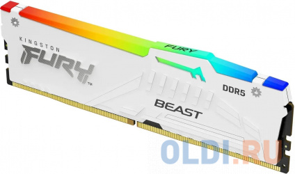      Kingston Fury Beast White RGB DIMM 16Gb DDR5 5200 MHz KF552C36BWEA-16   