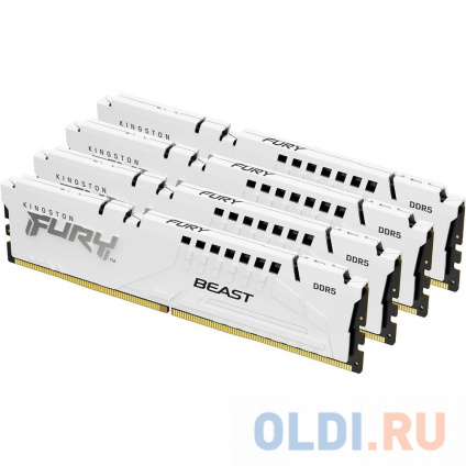      Kingston Fury Beast White DIMM 64Gb DDR5 6000 MHz KF560C40BWK4-64  