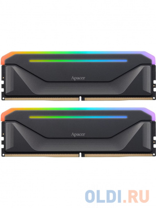 ���� �Apacer DDR5 32GB 5200MHz DIMM NOX RGB Black Gaming Memory (PC5-41600) CL40 1.25V Kit (2x16GB) (Retail) 2048*8 Heat Sink (Retail) 3 years (AH5U32G52C522NBAA-2)� � �������������