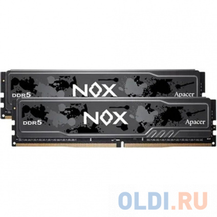  Apacer DDR5 32GB 6000MHz DIMM NOX Black Gaming Memory CL40 1.35V Kit (2x16GB) (Retail) 2048*8 Heat Sink (Retail) 3 years (AH5U32G60C622MBAA-2)  -