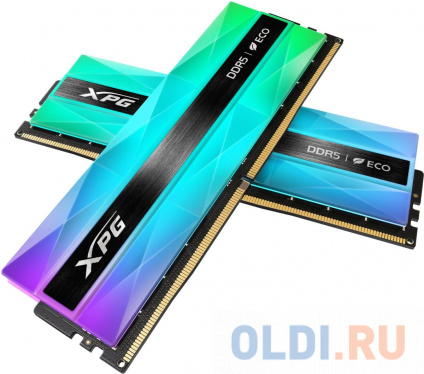  ADATA LANCER NEON RGB DDR5 DIMM 32GB 6400MHz 2*16GB 32-39-39 1.4V SILVER GRAY  -