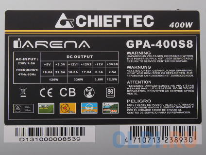    Chieftec GPA-400S8 400   