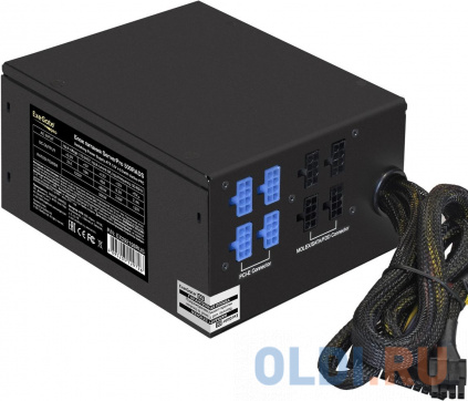  Exegate EX292198RUS   500W ExeGate ServerPRO-500RADS (ATX, for 3U+ cases, APFC,  80% (80 PLUS), 14cm fan, 24pin, (4+4)pin, PCIe, 5xSATA, 4xIDE, FDD, Cable Management, black)  