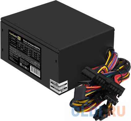    400W ExeGate 400PPX (ATX, APFC, SC,  80% (80 PLUS), 14cm fan, 24pin, (4+4)pin, PCIe, 5xSATA, 4xIDE, FDD,  220V    , black, RTL)  --