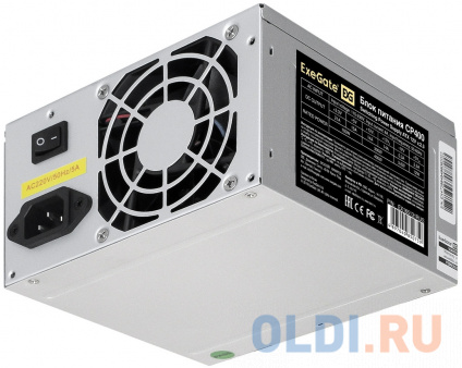    400W ExeGate CP400 (ATX, PC, 8cm fan, 24pin, 4pin, 3xSATA, 2xIDE, FDD,  220V  )  --