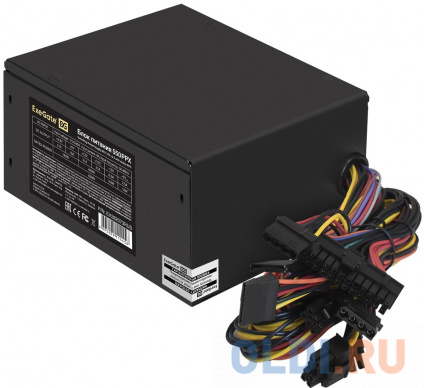    550W ExeGate 550PPX (ATX, APFC, SC,  80% (80 PLUS), 14cm fan, 24pin, (4+4)pin, PCIe, 5xSATA, 4xIDE, FDD,  220V    , black, RTL)  