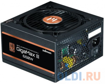  Zalman ZM650-GV3, 650W, ATX12V v3.0, Gen 5.0, APFC, 12cm Fan, 80+ Bronze, Retail  
