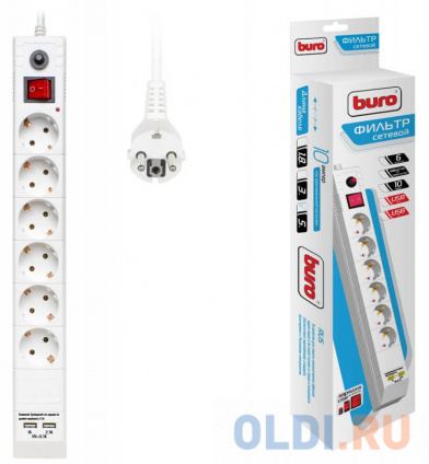    BURO BU-SP5_USB_2A-W 6  5     