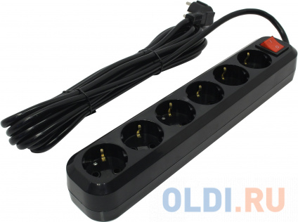  5bites SP6B-350   6S / 3*1.5MM2 / 16A / ABS / 5M / BLACK  