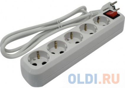  5bites SP5W-318   5S / 3*1.5MM2 / 16A / ABS / 1.8M / WHITE  