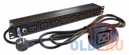     Lanmaster TWT-PDU-16A8C9L-3.0 .. 8xC19  16A Schuko 3  