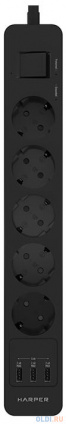  Harper    USB  UCH-560 Black (5 .,3.,3 x USB 2.4A (max 3.4A), 4000W) {H00003013}  