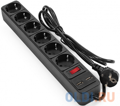   -  USB  ExeGate SP-6-USB-1.8B (6   , 2 USB-A 2A, 1.8,   ,   , )  -