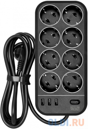    Powercom SP-08 USB03AB 1,8 m 1.8 (8 )  ()  