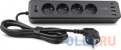  TopOn   TOP-PWS4 4 , 3 USB, Type-C, PD 20W QC3.0, 4000W, 3  TOP-PWS4B-3  