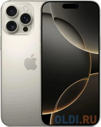   Apple A3295 iPhone 16 Pro Max 512Gb   3G 4G 1Sim 6.9&quot; 1320x2868 iOS 18 48Mpix 802.11 a/b/g/n/ac/ax/be NFC GPS Protect  -
