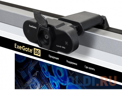  Exegate EX287387RUS - ExeGate BlackView C615 FullHD ( 1/3&quot; 2 , 19201080, 1080P, 30fps, 4- , , USB,  ,   ,    