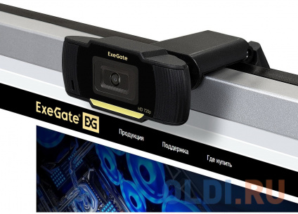  Exegate EX286181RUS - ExeGate GoldenEye C270 HD { 1/3&quot; 1 , 1280720, 720P,USB+3.5 mm Jack, .  , . ,,  1,5 , Win Vista/7/8/10}   