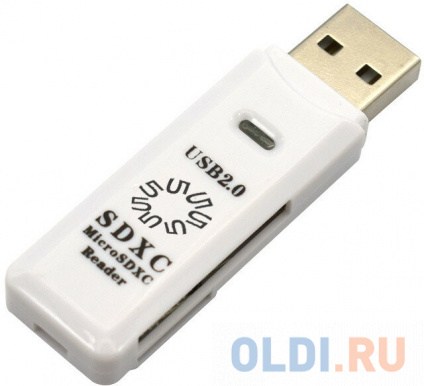  5bites RE2-100WH USB2.0  /   0 / SD / TF / USB PLUG / WHITE  