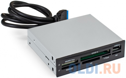   USB3.0 ExeGate &lt;CR-611U3&gt; (, 3.5&quot;, : SD/SDHC/SDXC/MMC/microSD/T-Flash/CF/MS/MS micro/XD, 1 . USB3.0, , )  