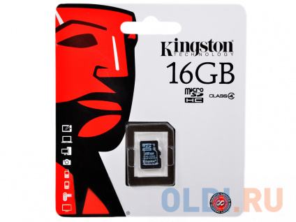    MicroSDHC 16GB Kingston Class4  